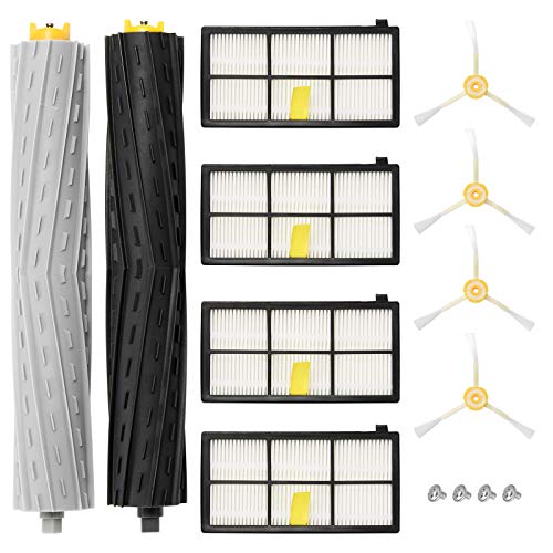 ZITFRI Kit Recambio Roomba Serie 800 Repuestos y Accesorios Filtro Cepillos Roomba Serie 800/900, 14 PCS Compatible con Aspiradora iRobot Roomba 800 805 850 860 866 870 880 885 890 895 900 960 965 980 ZITFRI Kit Recambio Roomba Serie 800 Repuestos y Accesorios Filtro Cepillos Roomba Serie 800/900, 14 PCS Compatible con Aspiradora iRobot Roomba 800 805 850 860 866 870 880 885 890 895 900 960 965 980