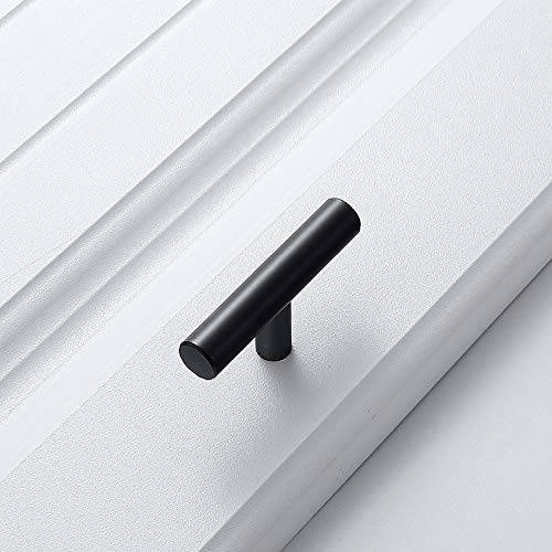 Ziyero 10 Piezas T Tirador de Cocina de Aleación Cepillado Tirador Barra con Orificio para Puerta Estilo Nórdico Durable, para Cajones, Armarios, Zapateros, Aparadores, Mesitas Noche Etc—Arena Negra Ziyero 10 Piezas T Tirador de Cocina de Aleación Cepillado Tirador Barra con Orificio para Puerta Estilo Nórdico Durable, para Cajones, Armarios, Zapateros, Aparadores, Mesitas Noche Etc—Arena Negra