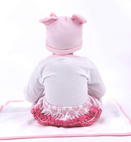 ZIYIUI 22 Pulgadas Lifelike Reborn Bebé Muñecas Vinilo de Silicona Realista Hecho a Mano Bebés para Niñas Juguetes Reborn Baby Dolls 55cm, Conveniente para la Edad 3 Más ZIYIUI 22 Pulgadas Lifelike Reborn Bebé Muñecas Vinilo de Silicona Realista Hecho a Mano Bebés para Niñas Juguetes Reborn Baby Dolls 55cm, Conveniente para la Edad 3 Más