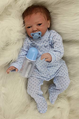 ZIYIUI Reborn Muñecas Bebé Suave Vinilo de Silicona 20 Pulgadas 50 cm Bebe Reborn niño Lifelike Realista Regalo de Juguete Muñecos Bebé ZIYIUI Reborn Muñecas Bebé Suave Vinilo de Silicona 20 Pulgadas 50 cm Bebe Reborn niño Lifelike Realista Regalo de Juguete Muñecos Bebé
