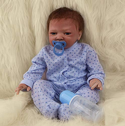 ZIYIUI Reborn Muñecas Bebé Suave Vinilo de Silicona 20 Pulgadas 50 cm Bebe Reborn niño Lifelike Realista Regalo de Juguete Muñecos Bebé ZIYIUI Reborn Muñecas Bebé Suave Vinilo de Silicona 20 Pulgadas 50 cm Bebe Reborn niño Lifelike Realista Regalo de Juguete Muñecos Bebé