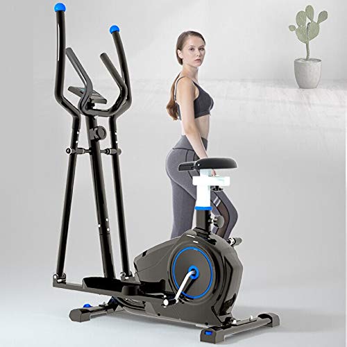 ZIZISHUANG 2-en-1 elíptica de la Bicicleta estática-Fitness Cardio Pérdida de Peso de la máquina Entrenamiento con Asiento + Sensores del Pulso del corazón, pequeño, Robusto, Compacto ZI916 ZIZISHUANG 2-en-1 elíptica de la Bicicleta estática-Fitness Cardio Pérdida de Peso de la máquina Entrenamiento con Asiento + Sensores del Pulso del corazón, pequeño, Robusto, Compacto ZI916