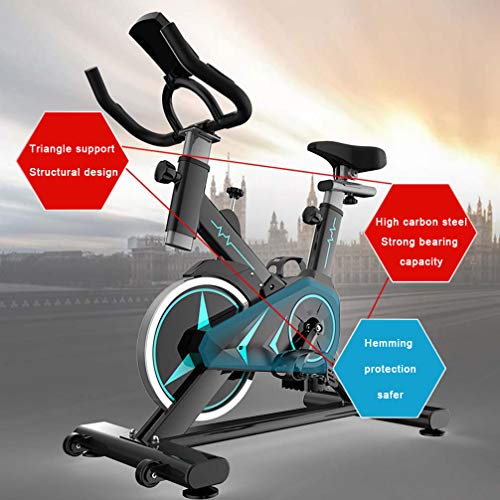 ZKHD Bicicleta Giratoria Inteligente para El Hogar, Bicicleta Estática De Acero con Alto Contenido De Carbono para Pérdida De Peso Silenciosa, Adecuados para Personas De Varias Alturas,Style a