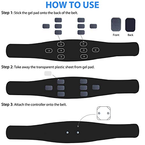 zociko Electroestimulador Muscular Abdominales, Estimulador Estimulación Muscular Masajeador Eléctrico Cinturón EMS Estimulación USB Recargable ABS Trainer Almohadillas de Gel 10pcs zociko Electroestimulador Muscular Abdominales, Estimulador Estimulación Muscular Masajeador Eléctrico Cinturón EMS Estimulación USB Recargable ABS Trainer Almohadillas de Gel 10pcs