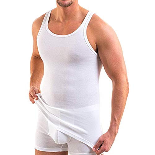 ZODOF Camisetas de Gym Sin Manga Muscle Tank Tops de Tirantes Hombre Suelto Chaleco Fitness Gimnasio(5 Unidades) ZODOF Camisetas de Gym Sin Manga Muscle Tank Tops de Tirantes Hombre Suelto Chaleco Fitness Gimnasio(5 Unidades)