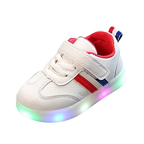 ZODOF Niño niño niños Zapatos de Rayas de bebé LED iluminan Zapatillas Luminosas Calzado Deportivo Running Zapatos Ligero y Transpirables para Unisex Niños ZODOF Niño niño niños Zapatos de Rayas de bebé LED iluminan Zapatillas Luminosas Calzado Deportivo Running Zapatos Ligero y Transpirables para Unisex Niños