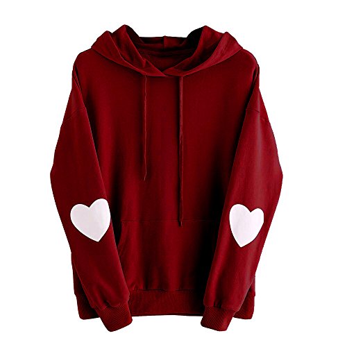 ZODOF Sudaderas Mujer con Capucha, Sudaderas Blusas de Mujer de Moda Invierno Camisetas de Manga Larga Suelta Blusas Mujer Tallas Grandes Hooded Pullover Tops Carta impresión