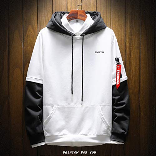 ZODOF Unisex Sudaderas con Capucha Impreso Moda Gorra Y Manga Larga Guardia Sencillo Letras Impreso Tallas Grandes Chaqueta Abrigos Pullover,Blanco ZODOF Unisex Sudaderas con Capucha Impreso Moda Gorra Y Manga Larga Guardia Sencillo Letras Impreso Tallas Grandes Chaqueta Abrigos Pullover,Blanco