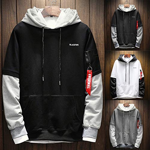 ZODOF Unisex Sudaderas con Capucha Impreso Moda Gorra Y Manga Larga Guardia Sencillo Letras Impreso Tallas Grandes Chaqueta Abrigos Pullover,Gris Oscuro ZODOF Unisex Sudaderas con Capucha Impreso Moda Gorra Y Manga Larga Guardia Sencillo Letras Impreso Tallas Grandes Chaqueta Abrigos Pullover,Gris Oscuro