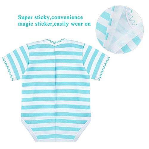 ZOEON Ropa de Muñecas para New Born Baby Doll, Mameluco para 43cm Muñecas, Conjunto de 2