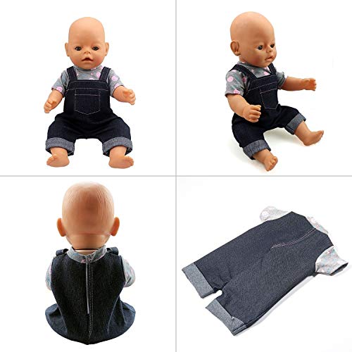 ZOEON Ropa de Muñecas para New Born Baby Doll, Trajes 17-18 "Ropa de Muñecas para Bebés (40-45 cm)