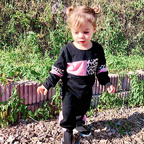 ZOEREA Conjunto de Ropa de BebƩ NiƱa Moda Manga Sudadera Tops + Pantalones Leopardo ReciƩn Nacido NiƱas OtoƱo Primavera Trajes 2 Piezas ZOEREA Conjunto de Ropa de BebƩ NiƱa Moda Manga Sudadera Tops + Pantalones Leopardo ReciƩn Nacido NiƱas OtoƱo Primavera Trajes 2 Piezas