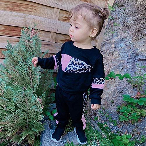 ZOEREA Conjunto de Ropa de BebƩ NiƱa Moda Manga Sudadera Tops + Pantalones Leopardo ReciƩn Nacido NiƱas OtoƱo Primavera Trajes 2 Piezas ZOEREA Conjunto de Ropa de BebƩ NiƱa Moda Manga Sudadera Tops + Pantalones Leopardo ReciƩn Nacido NiƱas OtoƱo Primavera Trajes 2 Piezas