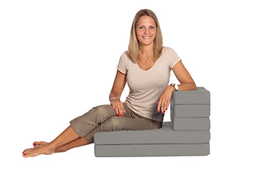 ZOLLNER Colchón Plegable para Invitados, 65x220 cm, Gris ZOLLNER Colchón Plegable para Invitados, 65x220 cm, Gris