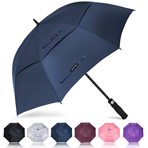ZOMAKE Paraguas Grande Antiviento, Automático Paraguas de Golf con Doble Cubierta para Mujer Hombre(Azul) ZOMAKE Paraguas Grande Antiviento, Automático Paraguas de Golf con Doble Cubierta para Mujer Hombre(Azul)