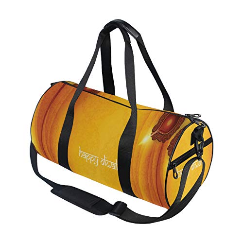 ZOMOY Bolsa de Deporte,Impresión Tribal de Talla de Madera Oriental,Nuevo de Cubo de impresión Bolsas de Ejercicios Bolsa de Viaje Equipaje Bolsa de Lona