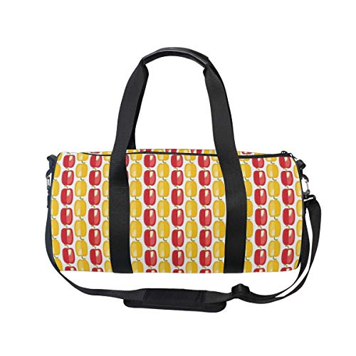 ZOMOY Bolsa de Deporte,Patrón de Vegetales búlgaros en diseño de Granja de Agricultura de Estilo Doodle,Nuevo de Cubo de impresión Bolsas de Ejercicios Bolsa de Viaje Equipaje Bolsa de Lona ZOMOY Bolsa de Deporte,Patrón de Vegetales búlgaros en diseño de Granja de Agricultura de Estilo Doodle,Nuevo de Cubo de impresión Bolsas de Ejercicios Bolsa de Viaje Equipaje Bolsa de Lona