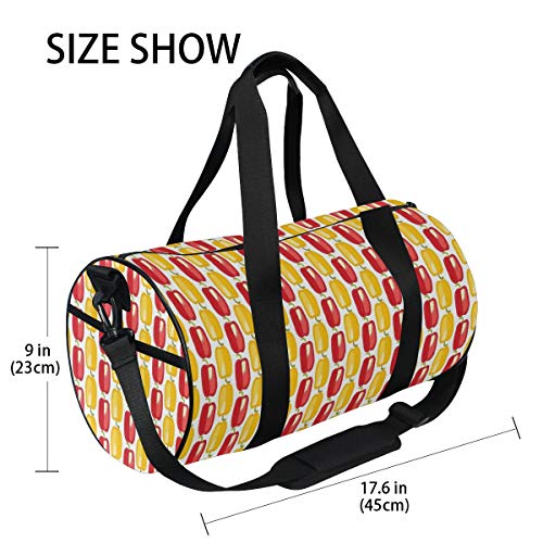 ZOMOY Bolsa de Deporte,Patrón de Vegetales búlgaros en diseño de Granja de Agricultura de Estilo Doodle,Nuevo de Cubo de impresión Bolsas de Ejercicios Bolsa de Viaje Equipaje Bolsa de Lona ZOMOY Bolsa de Deporte,Patrón de Vegetales búlgaros en diseño de Granja de Agricultura de Estilo Doodle,Nuevo de Cubo de impresión Bolsas de Ejercicios Bolsa de Viaje Equipaje Bolsa de Lona