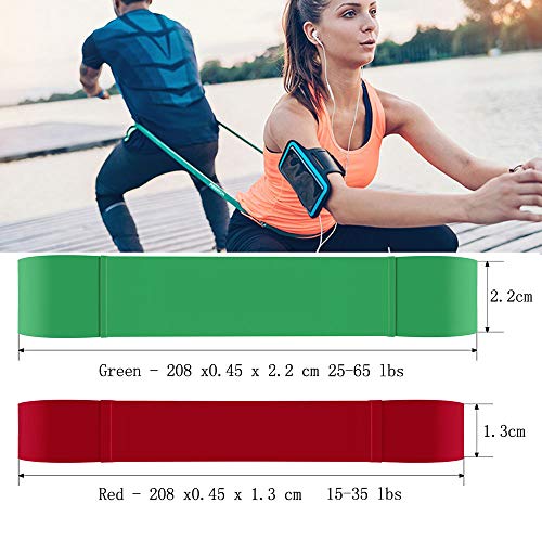 ZoneYan Bandas de Resistencia, Pull Up Resistance Bands, de Látex Natural, Pull Up Bands Set, Banda Elastica, Pull Up Cintas Elasticas Musculacion, para Yoga, Pilates