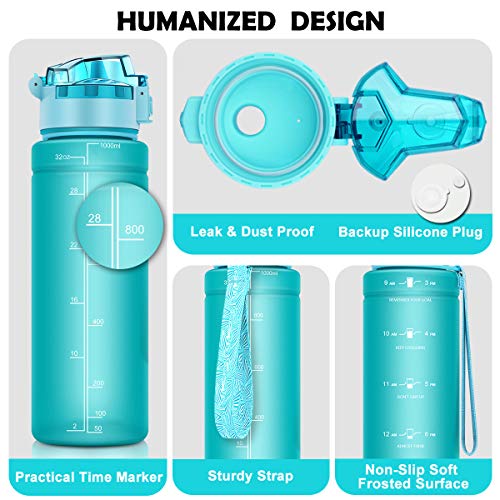 ZOUNICH Botella Agua Deporte, Botella Agua Niños sin BPA Reutilizable Plástico Tritan - 500 ml / 700 ml / 1 l / 1.2 l, Cantimploras para Te con Filtro, para Infantil, Gimnasio, Bicicleta ZOUNICH Botella Agua Deporte, Botella Agua Niños sin BPA Reutilizable Plástico Tritan - 500 ml / 700 ml / 1 l / 1.2 l, Cantimploras para Te con Filtro, para Infantil, Gimnasio, Bicicleta