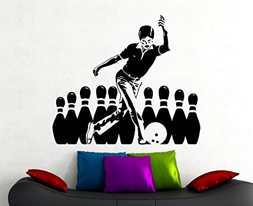 zqyjhkou Pegatinas de Bolos Deportes Calcomanía de Pared Interior del hogar Sala de Estar Decoración Bowling Club Decoración Interior Vinilo Arte Etiqueta impermeable65x56cm zqyjhkou Pegatinas de Bolos Deportes Calcomanía de Pared Interior del hogar Sala de Estar Decoración Bowling Club Decoración Interior Vinilo Arte Etiqueta impermeable65x56cm