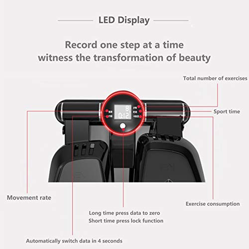 ZRXRY Step Cardio Fitness Stepper Cardio con Pantalla Led Y Cuerdas De Entrenamiento,para Entrenamiento De Músculos De Piernas,Brazos Y Glúteos ZRXRY Step Cardio Fitness Stepper Cardio con Pantalla Led Y Cuerdas De Entrenamiento,para Entrenamiento De Músculos De Piernas,Brazos Y Glúteos