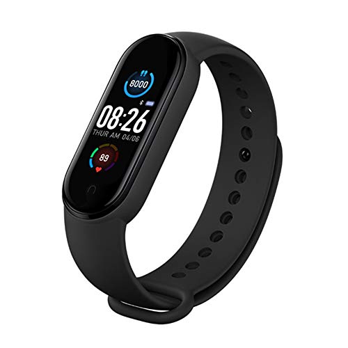 ZSGG Reloj Inteligente Rastreador de Ejercicios 0. 96 Pulgadas Pantalla a Color Banda Deportiva a Prueba de Agua Pulsera Inteligente Bluetooth con Podómetro Monitor de Presión Arterial