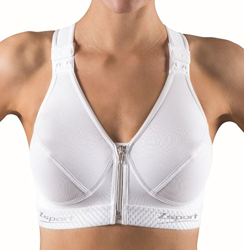 ZSPORT Silver Sujetador Deportivo, Mujeres, Blanco, 90C