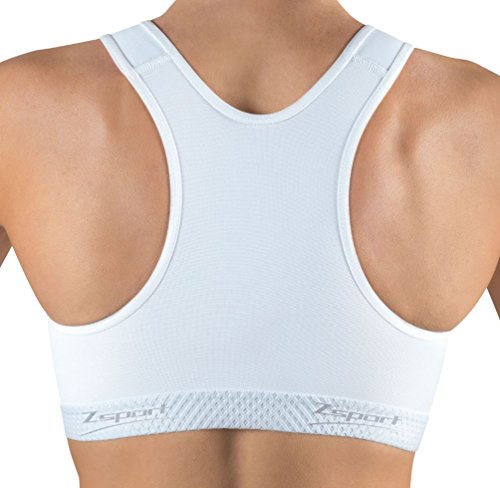 ZSPORT Silver Sujetador Deportivo, Mujeres, Blanco, 90C