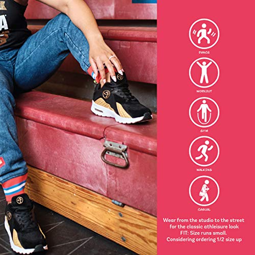 Zumba Active Air Classic Zapatillas Deportivas con Estilo de Fitness Zapatillas de Mujer de Baile, Gold 1, 44.5 EU Zumba Active Air Classic Zapatillas Deportivas con Estilo de Fitness Zapatillas de Mujer de Baile, Gold 1, 44.5 EU