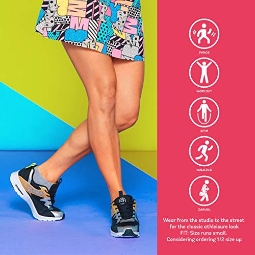 Zumba Active Air Classic Zapatillas Deportivas con Estilo de Fitness Zapatillas de Mujer de Baile, Gold/Black, 45 EU Zumba Active Air Classic Zapatillas Deportivas con Estilo de Fitness Zapatillas de Mujer de Baile, Gold/Black, 45 EU