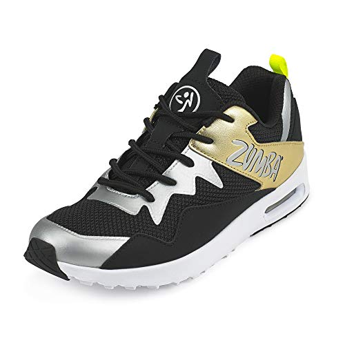 Zumba Active Air Classic Zapatillas Deportivas con Estilo de Fitness Zapatillas de Mujer de Baile, Gold/Black, 45 EU Zumba Active Air Classic Zapatillas Deportivas con Estilo de Fitness Zapatillas de Mujer de Baile, Gold/Black, 45 EU