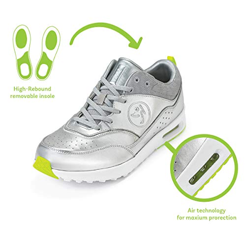 Zumba Active Air Classic Zapatillas Deportivas con Estilo de Fitness Zapatillas de Mujer de Baile, Silver Metallic, 37.5 EU