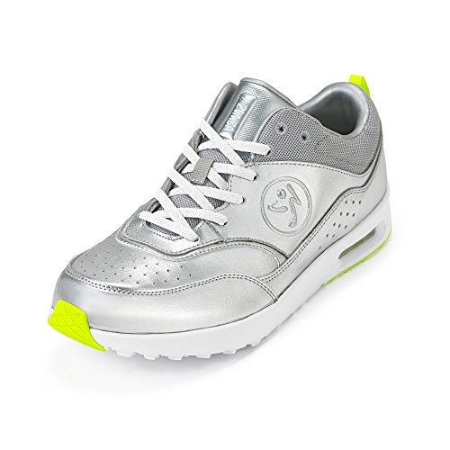 Zumba Active Air Classic Zapatillas Deportivas con Estilo de Fitness Zapatillas de Mujer de Baile, Silver Metallic, 37.5 EU