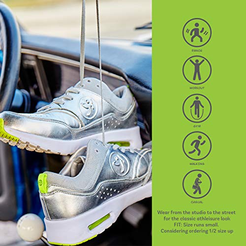 Zumba Active Air Classic Zapatillas Deportivas con Estilo de Fitness Zapatillas de Mujer de Baile, Silver Metallic, 37.5 EU Zumba Active Air Classic Zapatillas Deportivas con Estilo de Fitness Zapatillas de Mujer de Baile, Silver Metallic, 37.5 EU
