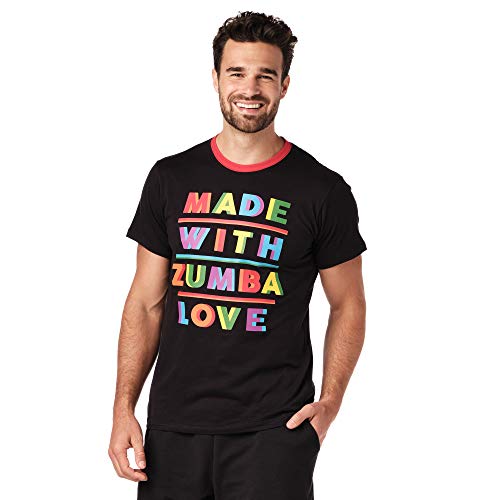 Zumba Active - Camisetas de entrenamiento para mujeres y hombres, color negro negro, talla A, XS/S