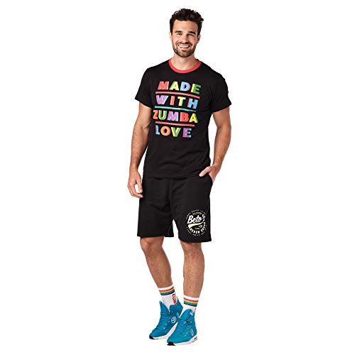 Zumba Active - Camisetas de entrenamiento para mujeres y hombres, color negro negro, talla A, XS/S Zumba Active - Camisetas de entrenamiento para mujeres y hombres, color negro negro, talla A, XS/S