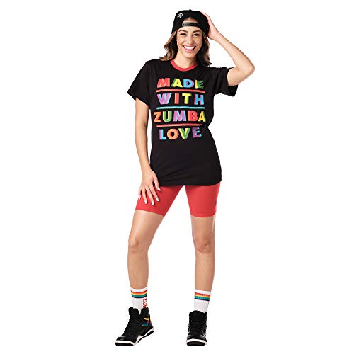 Zumba Active - Camisetas de entrenamiento para mujeres y hombres, color negro negro, talla A, XS/S Zumba Active - Camisetas de entrenamiento para mujeres y hombres, color negro negro, talla A, XS/S