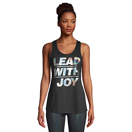 Zumba - Camiseta de tirantes para mujer, diseño de estampado, color negro - Negro - XX-Large Zumba - Camiseta de tirantes para mujer, diseño de estampado, color negro - Negro - XX-Large