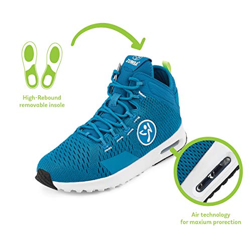 Zumba Fitness Zumba Air Classic Sportliche High Top Tanzschuhe Damen Fitness Workout Sneakers, Zapato de Baile para Mujer, Blue, 35.5 EU Zumba Fitness Zumba Air Classic Sportliche High Top Tanzschuhe Damen Fitness Workout Sneakers, Zapato de Baile para Mujer, Blue, 35.5 EU