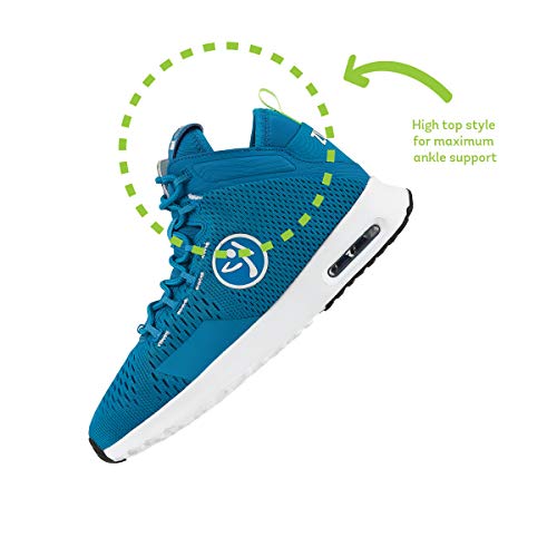 Zumba Fitness Zumba Air Classic Sportliche High Top Tanzschuhe Damen Fitness Workout Sneakers, Zapato de Baile para Mujer, Blue, 35.5 EU