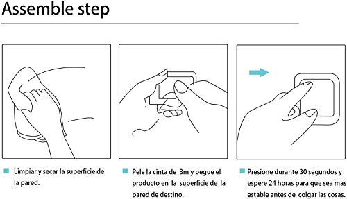 ZUNTO Toalleros de Baño Sin Taladro - 3 Piezas Juego de Accesorios baño 30cm Toallero Barra + Portarrollos para Papel Higiénico + Gancho Adhesivo para Pared, Acero Inoxidable ZUNTO Toalleros de Baño Sin Taladro - 3 Piezas Juego de Accesorios baño 30cm Toallero Barra + Portarrollos para Papel Higiénico + Gancho Adhesivo para Pared, Acero Inoxidable