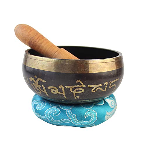 ZUOQUAN Cuenco Tibetano, Incluye Un Cojín Y La Baqueta, para El Budismo Meditación Budista & Relajación Curativa, Alivio del Estrés Y La Yoga, 11.5cm ZUOQUAN Cuenco Tibetano, Incluye Un Cojín Y La Baqueta, para El Budismo Meditación Budista & Relajación Curativa, Alivio del Estrés Y La Yoga, 11.5cm