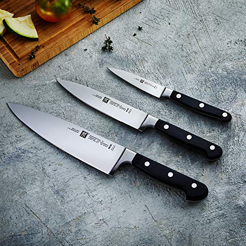 Zwilling PROFESSIONAL S - Set de 3 cuchillos, puntilla, fileteador y cebollero, acero inoxidable