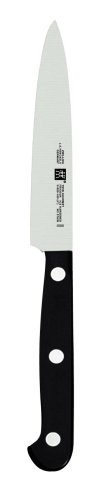 Zwilling Twin Gourmet - Cuchillo puntilla, Hoja endurecida al frío Friodur, Acero Inoxidable, Espiga Entera, cachas sintéticas remachadas, 100 milímetros Zwilling Twin Gourmet - Cuchillo puntilla, Hoja endurecida al frío Friodur, Acero Inoxidable, Espiga Entera, cachas sintéticas remachadas, 100 milímetros