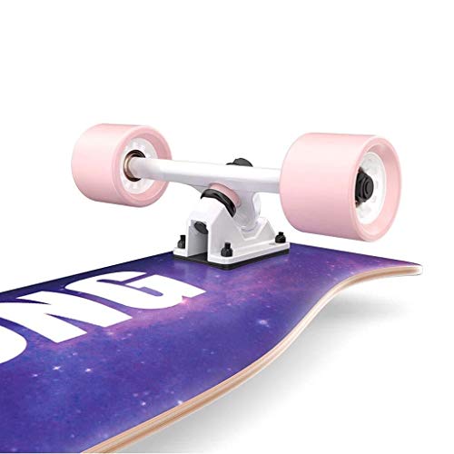 ZXCMNB Scooter Maple Longboard Boy Girl Brush Street Dance Board Principiante Adulto Adolescente Monopatín De Cuatro Ruedas Patinetas (Color : A)