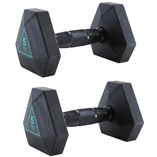 ZYCSKTL Mancuernas Aptitud Pesas, Pequeño Peso Combinación Hexágono Pesas, Pérdida De Peso del Bodybuilding Equipo Deportes Dumb Ling (Color : Black, Size : 10kg)