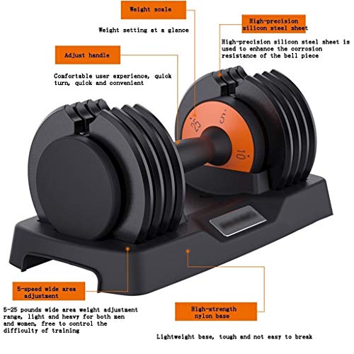 ZYCSKTL Mancuernas Mancuernas,6 Velocidades De Peso Rápido Levantamiento De Pesas Ajustable, De Alta Resistencia Anti-caída En Casa Aparatos De Ejercicios con Mancuernas De 30 Libras Conjunto