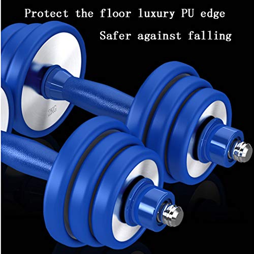 ZYCSKTL Mancuernas Principiante Home Fitness Pesas, Peso Ajustable Puro Acero De Alta Capacidad Pesas, Buena Condición Física Equipo For Deportes (Color : Blue, Size : 30kg) ZYCSKTL Mancuernas Principiante Home Fitness Pesas, Peso Ajustable Puro Acero De Alta Capacidad Pesas, Buena Condición Física Equipo For Deportes (Color : Blue, Size : 30kg)