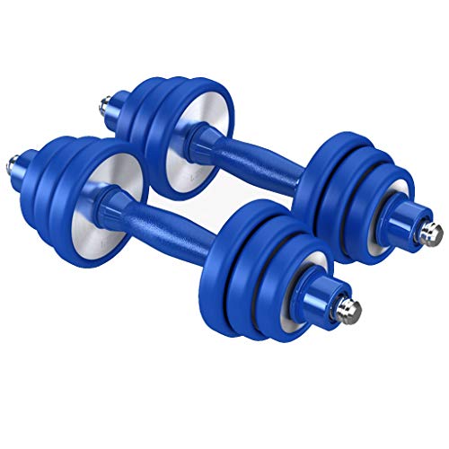 ZYCSKTL Mancuernas Principiante Home Fitness Pesas, Peso Ajustable Puro Acero De Alta Capacidad Pesas, Buena Condición Física Equipo For Deportes (Color : Blue, Size : 30kg) ZYCSKTL Mancuernas Principiante Home Fitness Pesas, Peso Ajustable Puro Acero De Alta Capacidad Pesas, Buena Condición Física Equipo For Deportes (Color : Blue, Size : 30kg)